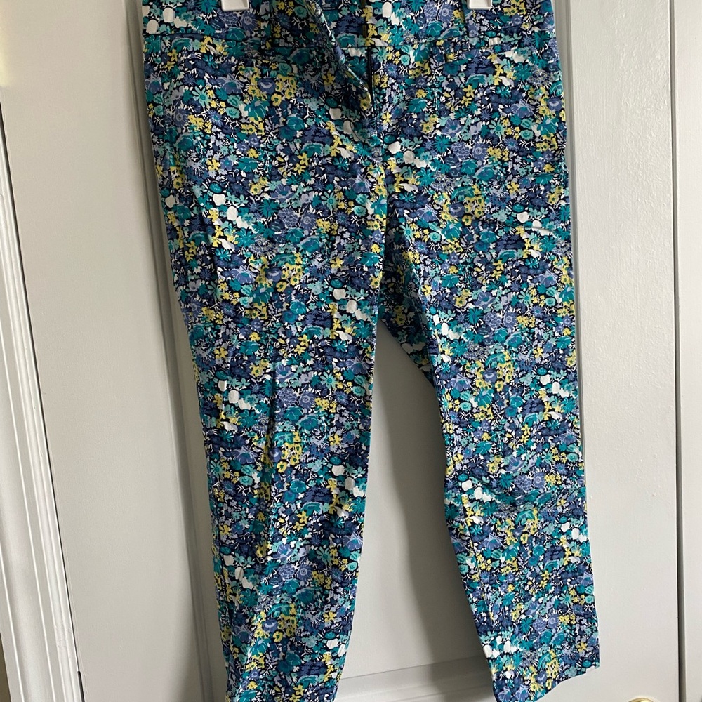 Ann Taylor LOFT Multicolor Floral Pants